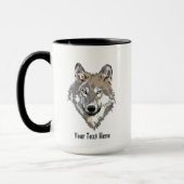 Erstellen Sie Ihre eigene graue Wolf Combo-Kaffee- Tasse (Links)