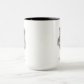 Erstellen Sie Ihre eigene graue Wolf Combo-Kaffee- Tasse (Zentrum)
