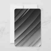 Erstellen Sie Ihre eigene Graustufen-Diagonalwippe RSVP Karte (Rückseite)