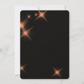 Erstellen Sie Ihre eigene große Orangefarbene Glit Einladung (Rückseite)