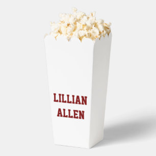 Erstellen Sie Ihre eigene große Popcorn-Geschenkbo Geschenkschachtel