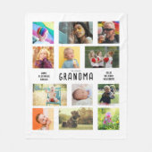 Erstellen Sie Ihre eigene Großeltern-FotoCollage Fleecedecke (Vorderseite)