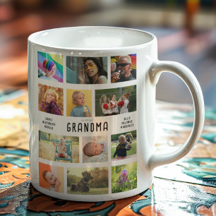Erstellen Sie Ihre eigene Großeltern-FotoCollage Kaffeetasse