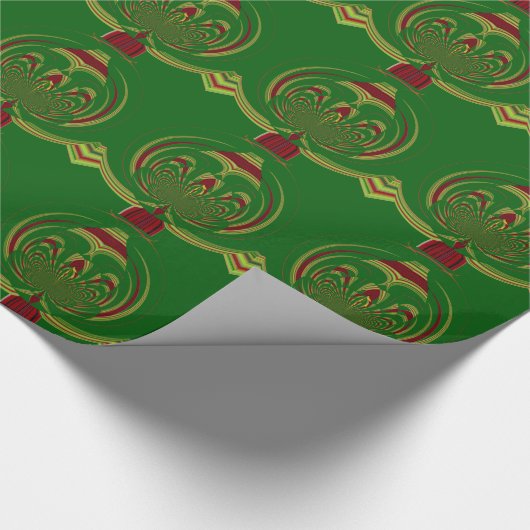 Erstellen Sie Ihre eigene grüne Blüte Geschenkpapier (Ecke)