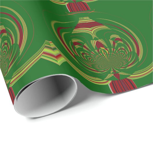 Erstellen Sie Ihre eigene grüne Blüte Geschenkpapier (Rolleneckpunkt)