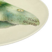 Erstellen Sie Ihre eigene grüne Fantasiemotte Schneidebrett (Ecke)