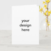 Erstellen Sie Ihre eigene Grußkarte Karte (Gelbe Blume)