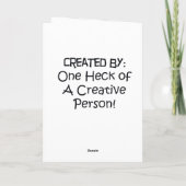 Erstellen Sie Ihre eigene Grußkarte V Karte (Rückseite)