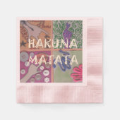 Erstellen Sie Ihre eigene Hakuna Matata afrikanisc Serviette (Vorderseite)