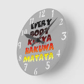Erstellen Sie Ihre eigene Hakuna Matata Runde Wanduhr (Winkel)