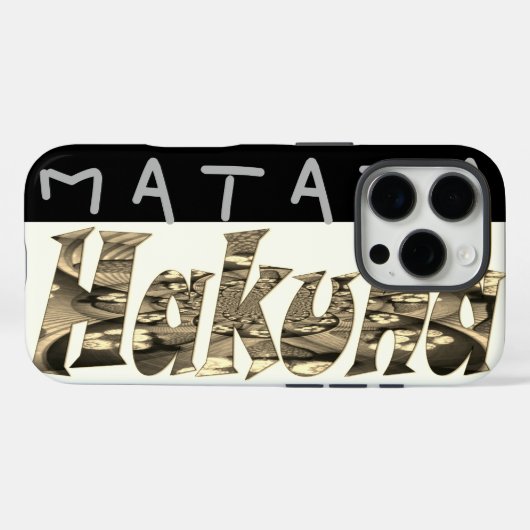 Erstellen Sie Ihre eigene Hakuna Matratze und pass Case-Mate iPhone Hülle (Rückseite (Horizontal))