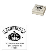 Erstellen Sie Ihre eigene Halloween-Rücksendeadres Gummistempel (Stempel)