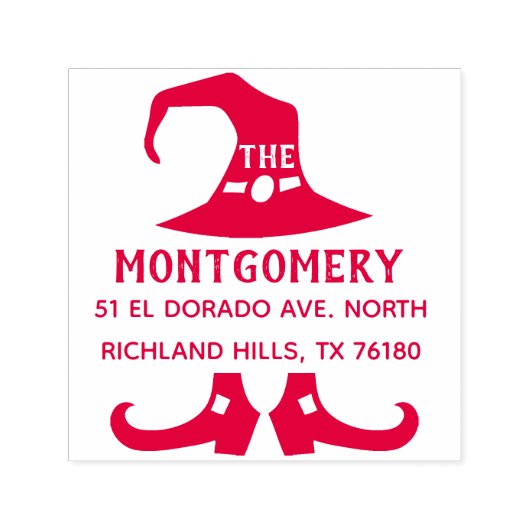 Erstellen Sie Ihre eigene Halloween-Rücksendeadres Permastempel (Design)