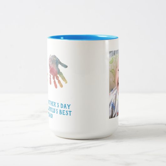 Erstellen Sie Ihre eigene Handschrift für den Vate Zweifarbige Tasse (Mittel)