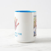 Erstellen Sie Ihre eigene Handschrift für Oma Zweifarbige Tasse (Mittel)