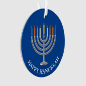 Erstellen Sie Ihre eigene Hanukka Menorah Ornament (Vorderseite)
