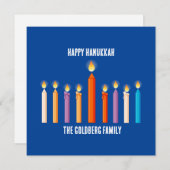 Erstellen Sie Ihre eigene Happy Hanukkah Card (Vorne/Hinten)