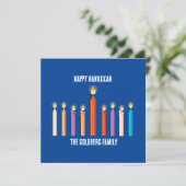 Erstellen Sie Ihre eigene Happy Hanukkah Card (Stehend Vorderseite)