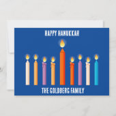 Erstellen Sie Ihre eigene Happy Hanukkah Card Dankeskarte (Vorderseite)