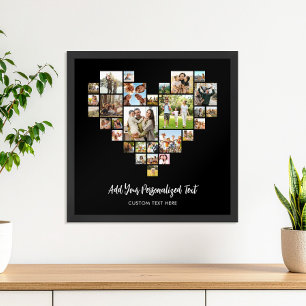 Erstellen Sie Ihre eigene Herz geformt FotoCollage Poster