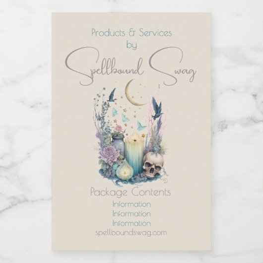 Erstellen Sie Ihre eigene Himmelsgotik Lebensmitteletikett (Einzelnes Label)