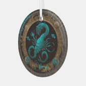 Erstellen Sie Ihre eigene Himmelskorpio Zodiac Ornament Aus Glas (Vorderseite links)