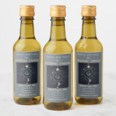 Erstellen Sie Ihre eigene Himmelssolarie Weinetikett (Flaschen)