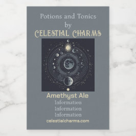 Erstellen Sie Ihre eigene Himmelssolarie Weinetikett