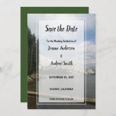 Erstellen Sie Ihre eigene Hochzeit auf dem Berg Sa Save The Date (Vorne/Hinten)