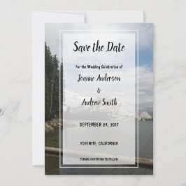 Erstellen Sie Ihre eigene Hochzeit auf dem Berg Sa Save The Date