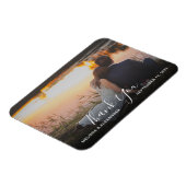 Erstellen Sie Ihre eigene Hochzeit danke Ihnen Fot Magnet (Linke Seite)