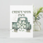 Erstellen Sie Ihre eigene Hochzeit Einladung (Stehend Vorderseite)