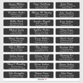 Erstellen Sie Ihre eigene Hochzeitgastadresse Aufkleber