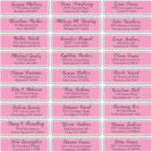 Erstellen Sie Ihre eigene Hochzeitgastadresse schw Aufkleber (Vorderseite)