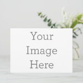 Erstellen Sie Ihre eigene Hochzeitseinladung Einladung (Stehend Vorderseite)