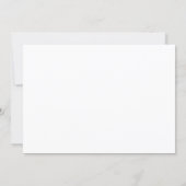 Flache Einladung, Größe: 12,7 cm x 17,78 cm, Papier: Seidenmatt, Umschläge: Weiß (Rückseite)