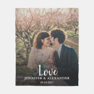 Erstellen Sie Ihre eigene Hochzeitsfeier Verlobung Fleecedecke