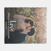 Erstellen Sie Ihre eigene Hochzeitsfeier Verlobung Fleecedecke (Vorderseite (Horizontal))