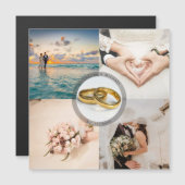 Erstellen Sie Ihre eigene Hochzeitskarte Magnetkarte (Vorne/Hinten)