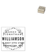 Erstellen Sie Ihre eigene Hochzeitskranz-Rücksende Gummistempel (Stempel)