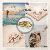 Erstellen Sie Ihre eigene Hochzeitsszenario-Fotosa Glasuntersetzer (Vorderseite)