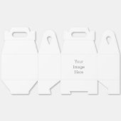 Papiergeschenkschachtel, Giebel 12,7 x 7,6 x 16,5 cm (Ungeklappt)