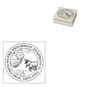 Erstellen Sie Ihre eigene Honigbiene-Sketch-Rückse Gummistempel (Stempel)