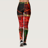 Erstellen Sie Ihre eigene Hose Feuer schön phantas Leggings (Rückseite)
