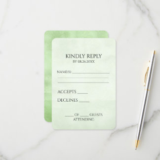 Erstellen Sie Ihre eigene Hübsch grüne Vintage Tex RSVP Karte