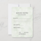 Erstellen Sie Ihre eigene Hübsche Hintergrundtextu RSVP Karte (Vorderseite)