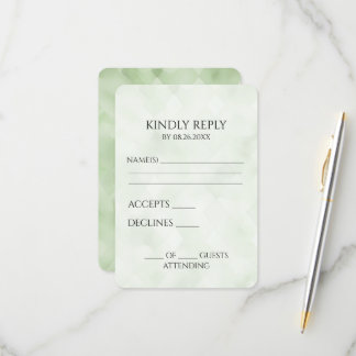 Erstellen Sie Ihre eigene Hübsche Hintergrundtextu RSVP Karte