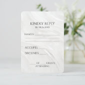 Erstellen Sie Ihre eigene Hübsche Perlenstruktur. RSVP Karte (Stehend Vorderseite)