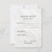 Erstellen Sie Ihre eigene Hübsche Perlenstruktur. RSVP Karte (Vorderseite)