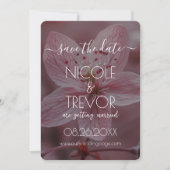 Erstellen Sie Ihre eigene - Hübsche rosa Blume sch Save The Date (Vorderseite)